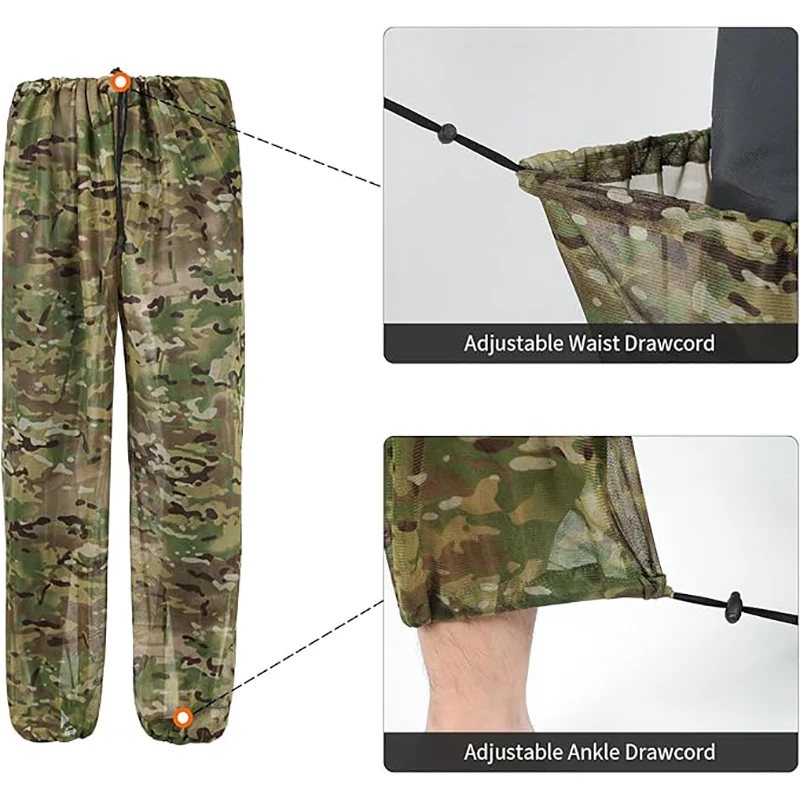Combinaison Ghillie camouflage pêche chasse extérieur vêtement anti-moustiques jungle camping