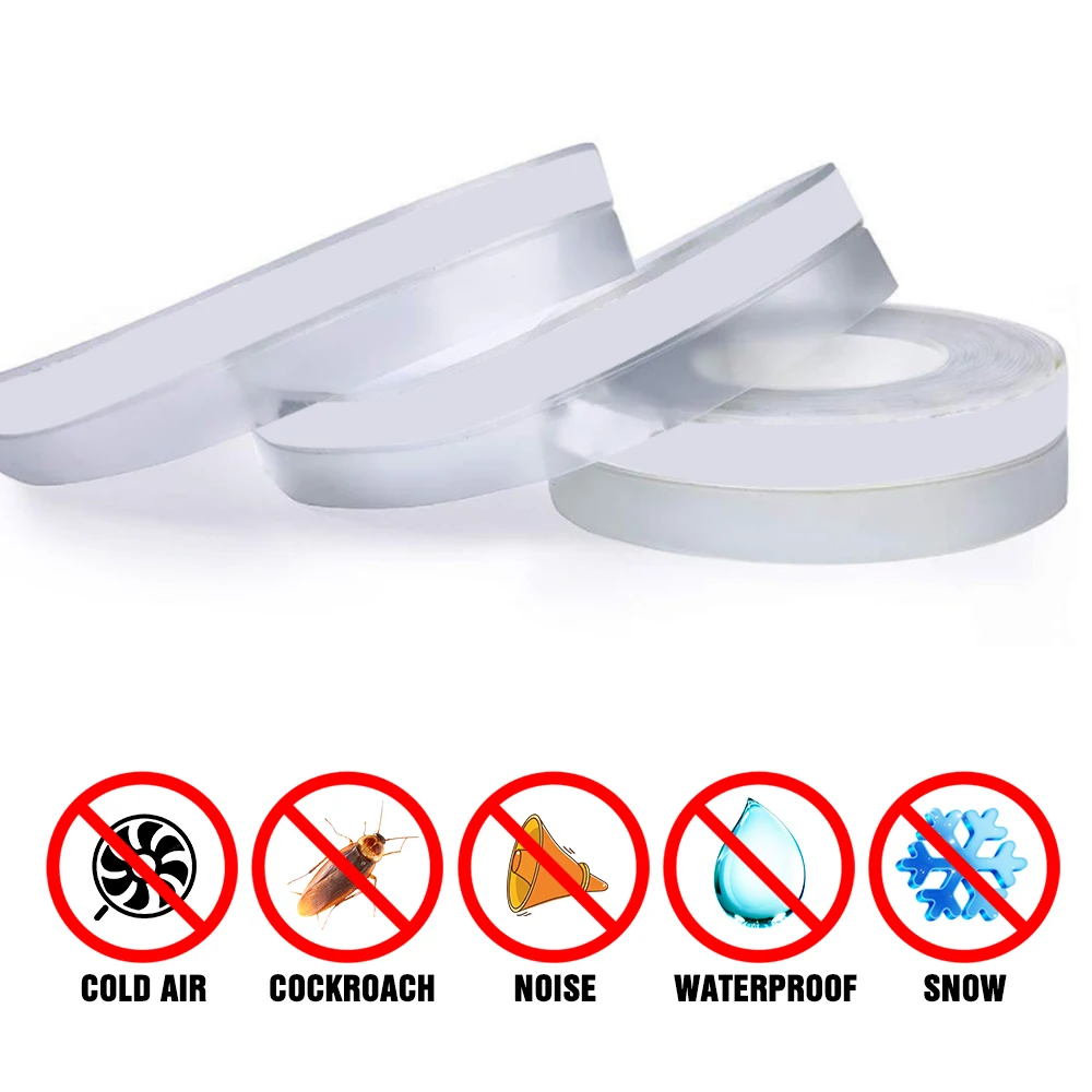 5m Window Door Bottom Seal Strip Noise insulation Windproof Dust Weather strip door Windshield Sealing Tape home appliance door seal strip sealing strip tape window seal strip sealing strip rubber seal strip rubber door weatherstripping door weatherstripping silicone seal strip