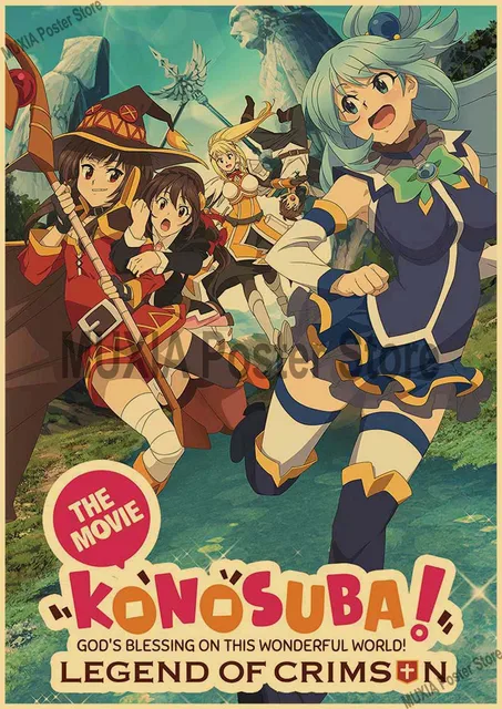 12 x 17 Kono Subarashii Sekai ni Shukufuku wo! KonoSuba Anime Poster  -White
