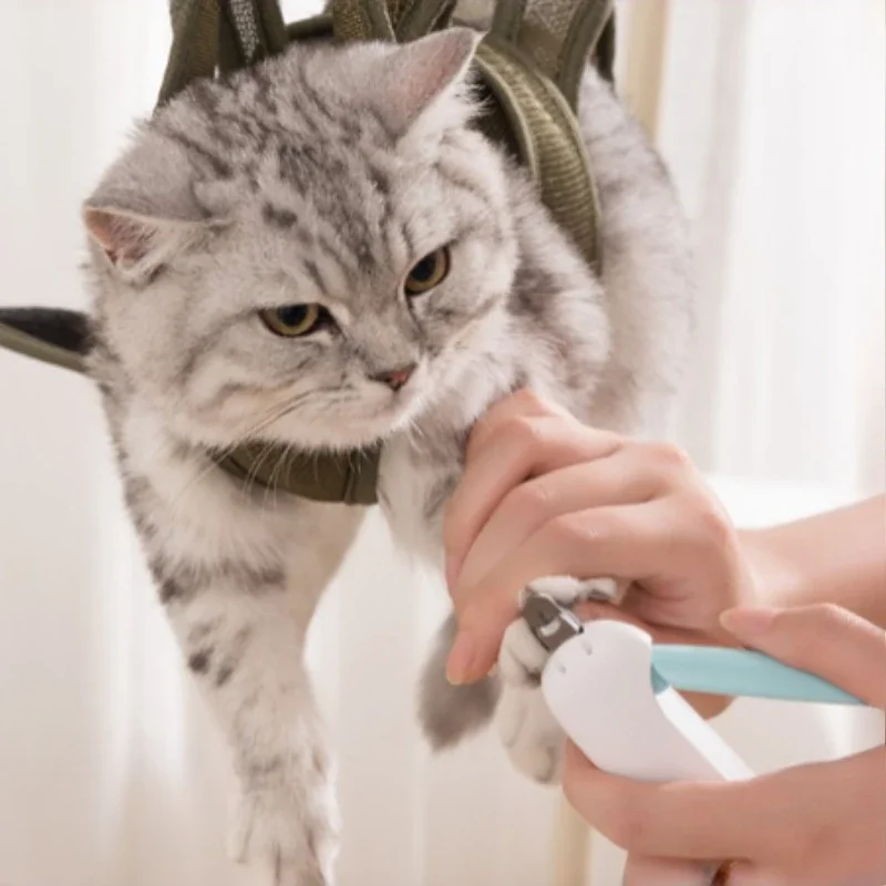 Cat Hammock Nail Clipping British Short Anti-scratch Anti-bite Fixed Bag Artifacts Pet Injection Feeding Care Grooming Hammock