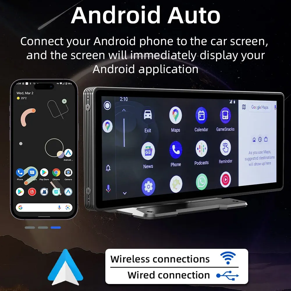 10.26&rdquo; Screen Car Radio Multimedia Wifi Video Player Wireless Carplay Screen For Android car stereo,car display