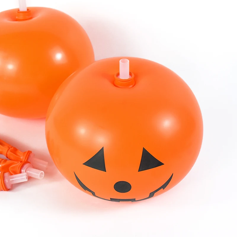 12 Zoll 5 Stück Halloween Latex Luftballons Kürbis Ghost Festival Luftballons Halloween Dekorationen Home Outdoor Halloween Kürbis Dekor – Detail 8