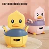 Children's Pot 1-6 Years Old Upgraded Cute Duck Baby Toilet Seat Baby Potty Portable Stool Boys & Girls Safe Trainer Seat WC 1