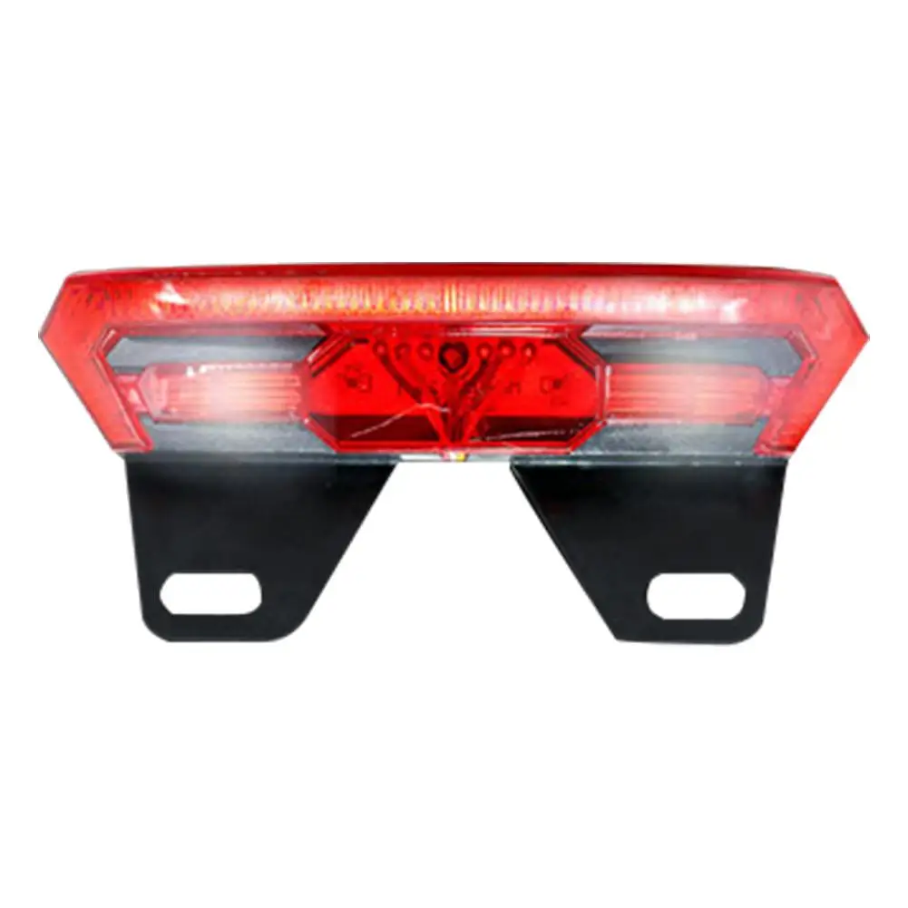 

YFASHION Electric Bicycle Rear Lamp 12v Led Safety Night Riding Warning Light Brake Light Turn Signal 009 007 Accessories