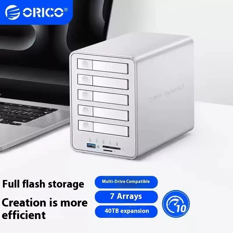 ORICO 8848RC3/8858RC3 All-Flash SSD Enclosure with 40Gbps USB4