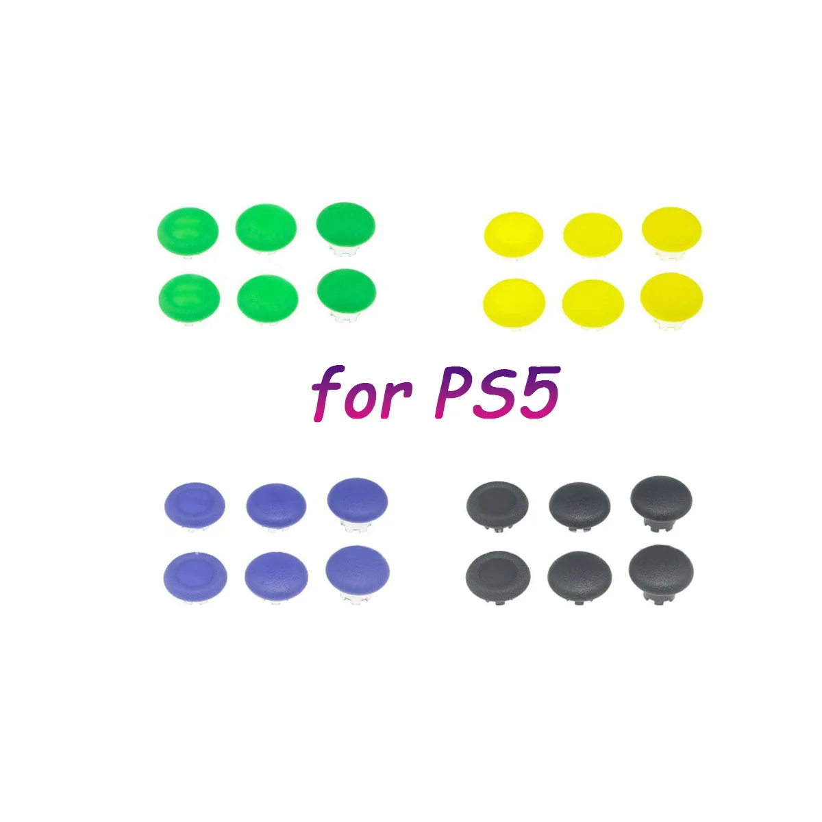 6Pcs 3D Joystick Button Cap Protection Per Ps5 Edge Elite Joystick Gamepad Joystick Thumb Stick Grip Cap Accessori Di Ricambio