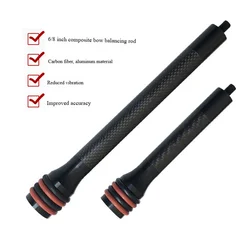 Carbon Stabilizer Balance Bar for Archery with Shock Absorption, Compound Bow Shooting Accessory (8in)