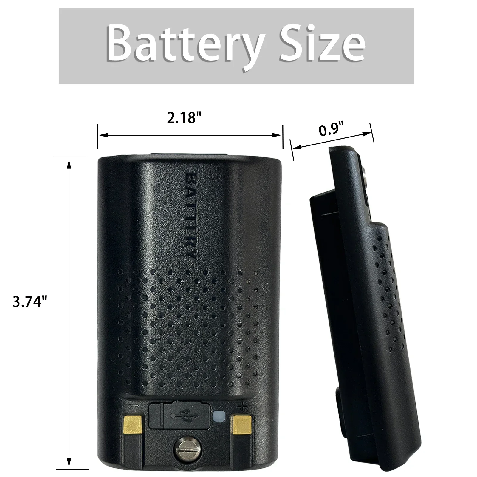 Baofeng UV-17 Pro Max Thicker Battery 3800mAh Type-C Charging BL-17UV Plus Rechargable Li-ion Batteries For UV-17M UV-17L Radios 3