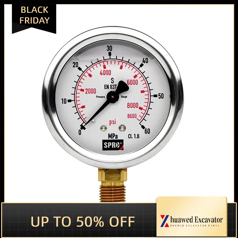 Per Manometro Sprite Manometro Per Escavatore Sprd Manometro Idraulico Escavatore Manometro Resistente Agli Urti Set