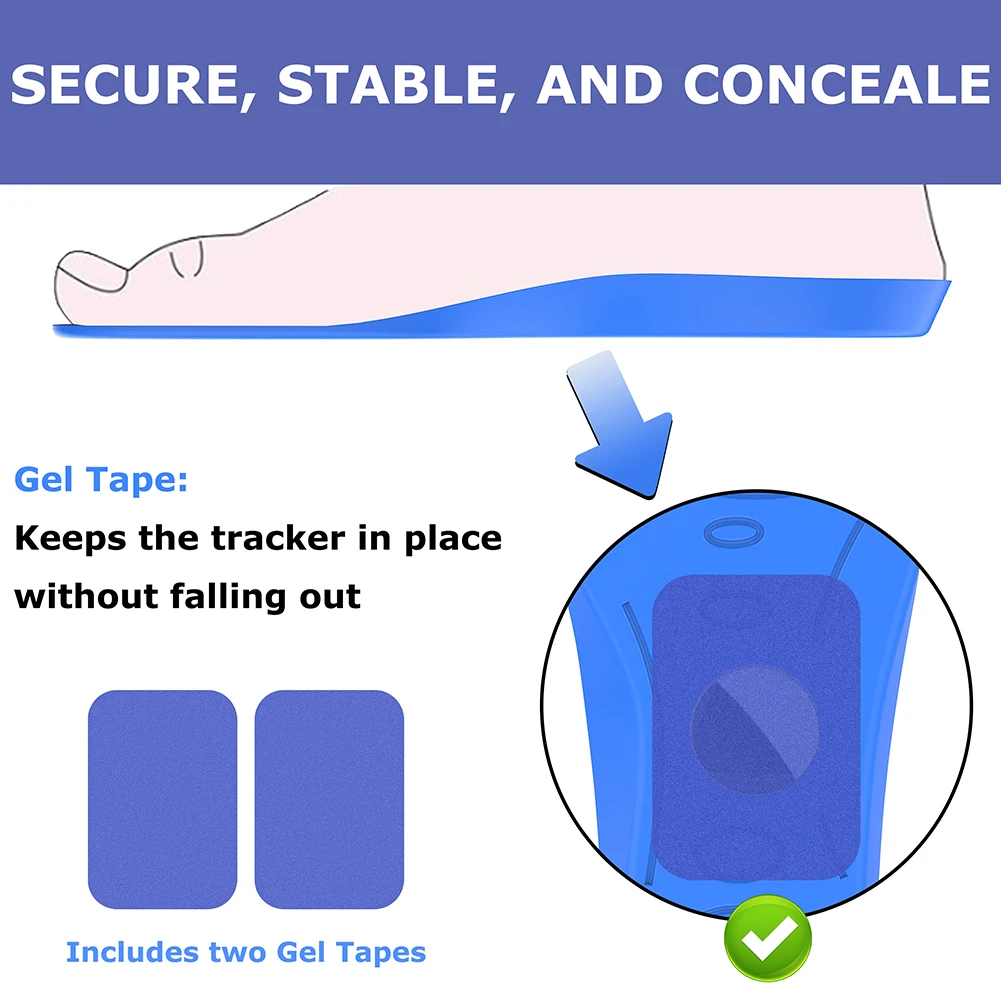Insoles for Airtag Tracking Devise Hidden Holder Comfortable Securely Mounted Shoe Inserts Tracker Insoles for Kids and Seniors