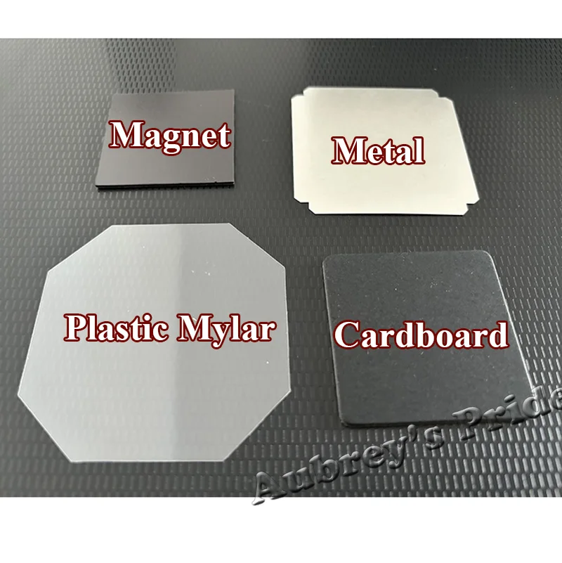 100개 각형 코너 50x50mm 빈 냉장고 자석 스티커 버튼 직사각형 버튼 제작기 자석 배지 제작 기계