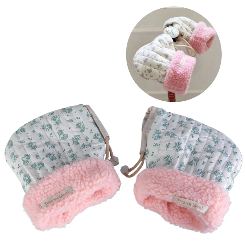 Windproof Infant Scooter Hand Muffs Outdoor Sports Mittens Cartoon Printed Hands Warmer Balance Car Accessory for Winter