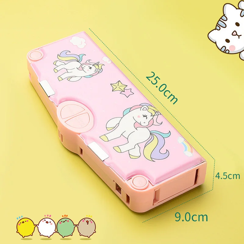 Pencil Cases Stationery Box Pen Storage Bag Kawaii Pencil Cases Multifunction Cute Pen Box Back to School Office Supplies For Girl Japanese Korean Storage Bag Stationery