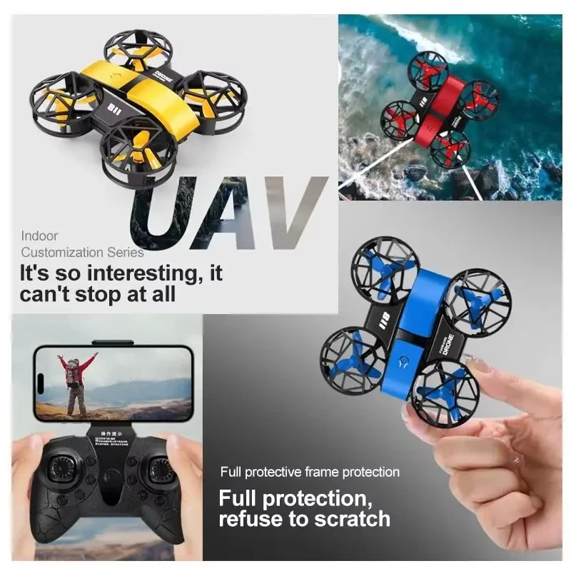 โดรนบันทึกภาพ 4K พร้อม WiFi FPV กล้องมุมกว้าง