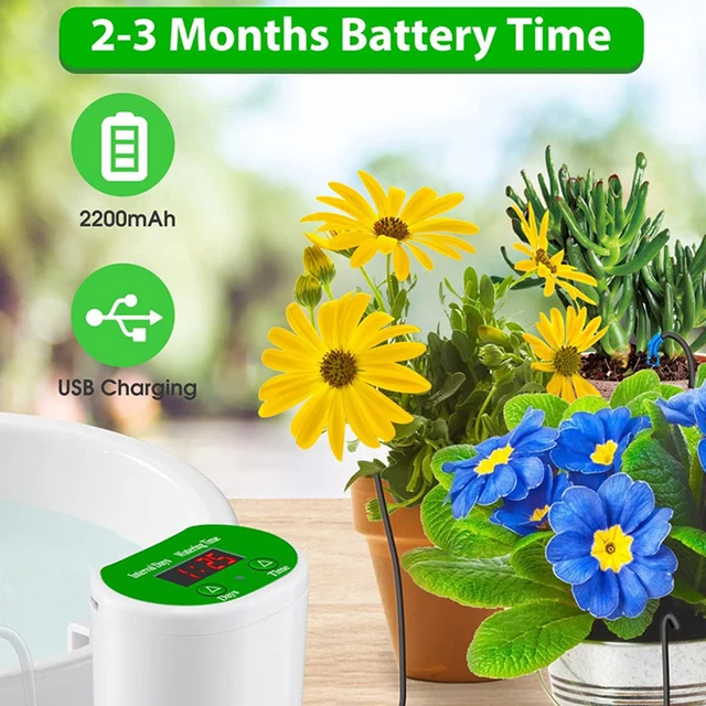 Xiaomi Automatikus Öntöző Szivattyúvezérlő Növényi Virág Otthoni Sprinkler Csepp Öntözőkészülék Szivattyú Időzítő Rendszer Kerti Szerszám - Image 4