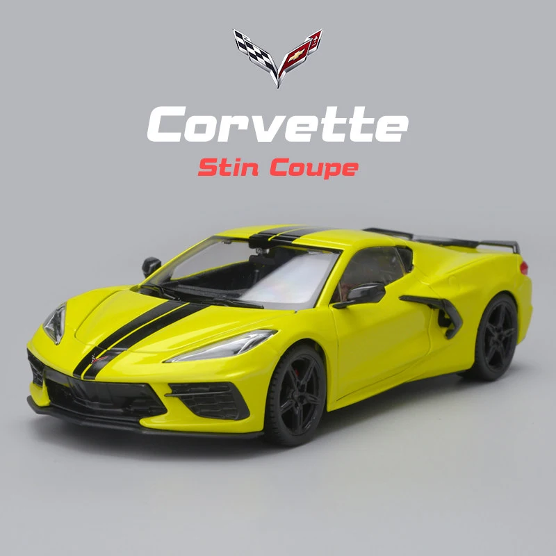 

Maisto 1:24 Corvette Stingray Coupe C8 Alloy Car Diecasts & Toy Vehicles Car Model Miniature Scale Model Car Toys For Childrens