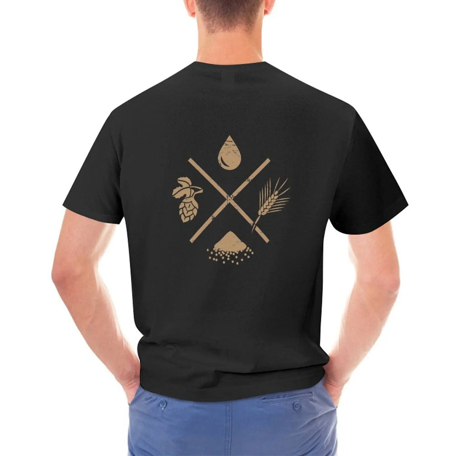 

Home Brew Beer Ingredients T-Shirt blacks blanks mens tall t shirts