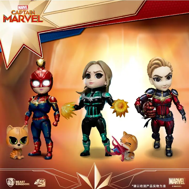 

Genuine Authorized Marvel Garage Kit Kingdom Of Beasts Captain Marvel Desktop Ornaments Festival Gifts