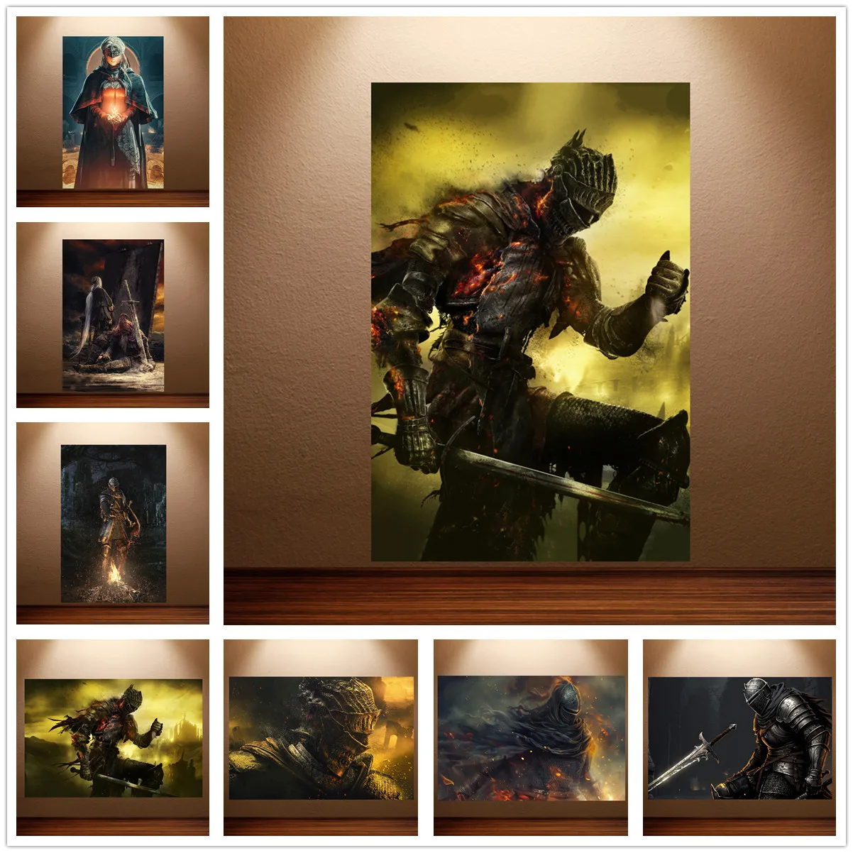 Dark Souls 3 Poster Dark Souls Video Game Poster Gothic Poster Canvas Wall Painting Game Room Wall Decor Room Wall Art Stickers