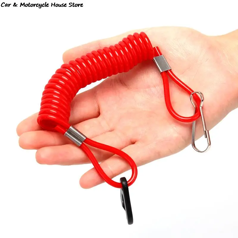 1pcs Boat Motor Kill Stop Switch Safety Tether Lanyard Yamaha Tohatsu Outboard Engine Motor Parts