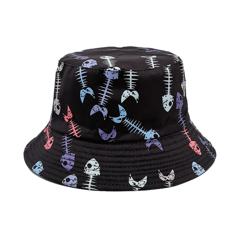 Estate Verdura Frutta Stampa Cappelli a secchiello per ragazze Moda Hip Hop Visiera parasole Cappello Uomo Donna Berretto da pescatore Ragazzo Panama_voghion.com