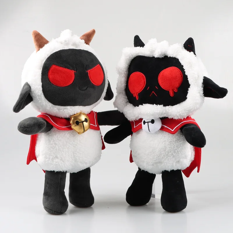 

33cm Cult of the Lamb Plush Toy Soft Cute Sheep Lamb Plushies Game Toy Cartoon Animal Horror Plushie Doll for Kids Boy Girl Gift