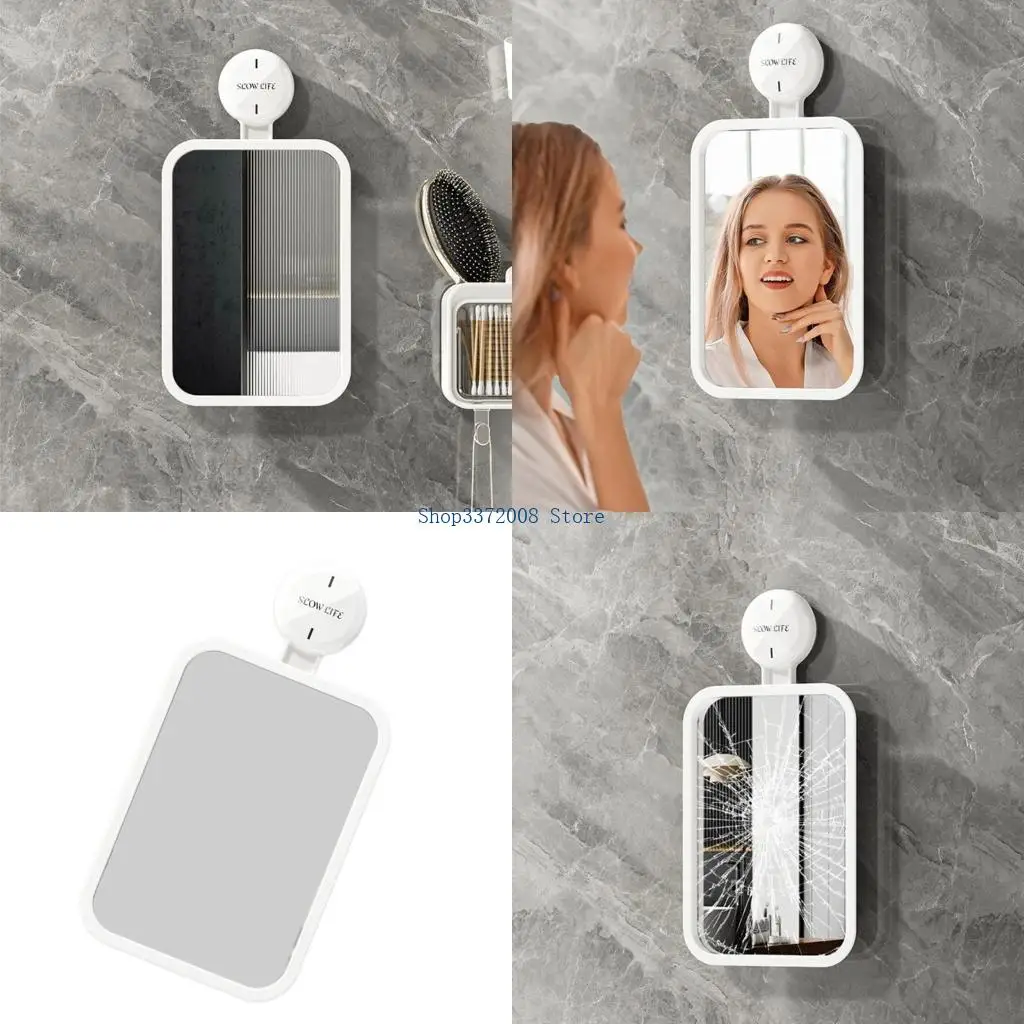 ห้องน้ำถ้วยดูดกระจกห้องน้ำแบบพกพา 1