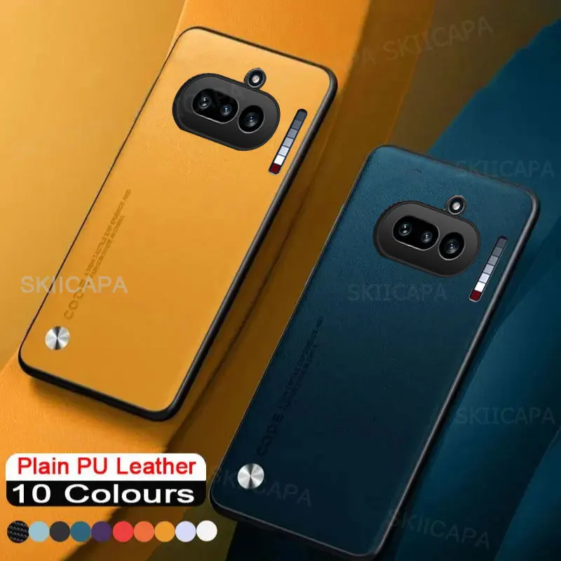 Elegant Leather Matte Silicone Phone Case - Soft Bumper Cover