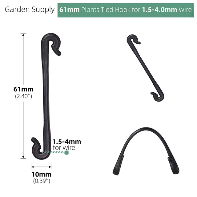 50Db Műanyag Növények Klipek Növényi Hegymászó Fal Önálló Rögzítő Paradicsom Tartó Szőlőállvány Háló Rögzítőelemek - Image 6