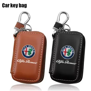 Portachiavi per Auto Custodia per Chiavi Mini Portacarte per Alfa Romeo STELVIO Giulia 159 Giulietta 147 Mito 156 MTO Accessori Auto
