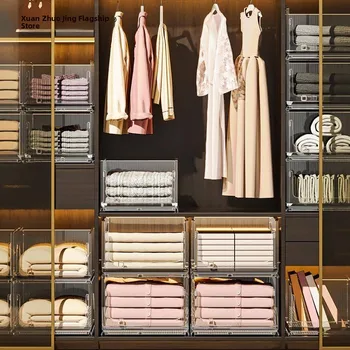 Multi-Layer Der Sle Clothes Storage Box Wardrobe Organizer Plastic Square ape Home Storage Tool by Xuan Zhuo Jing