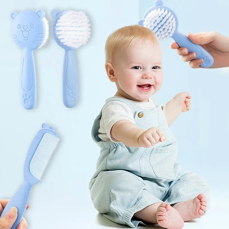 Baby Care Comb Set 2pcs Anti-scratch Hairbrush Head Massager