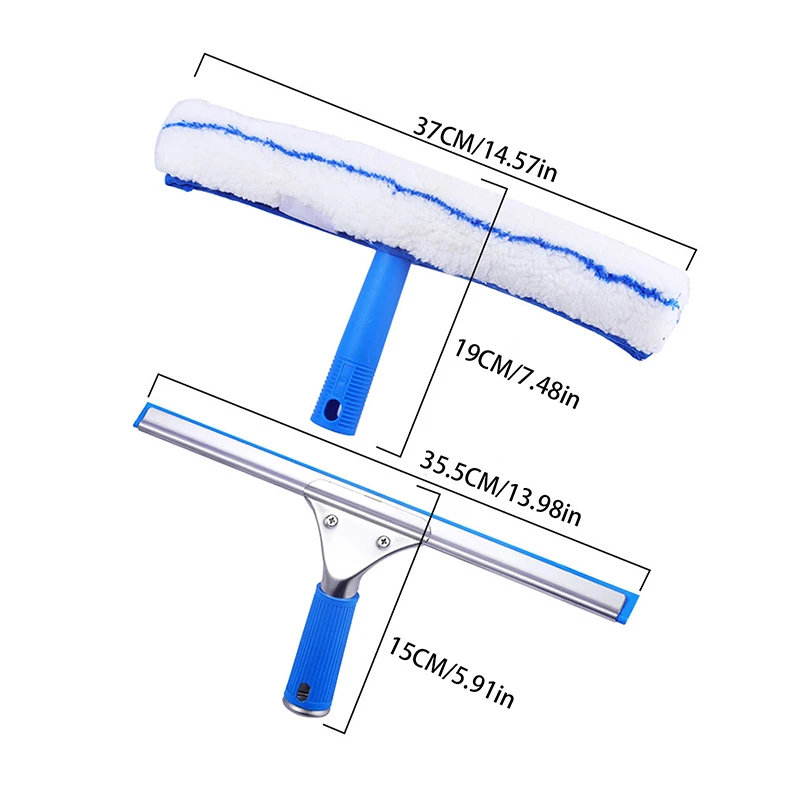 35CM Window Cleaning Combo Squeegee & Microfiber Window Washer 6