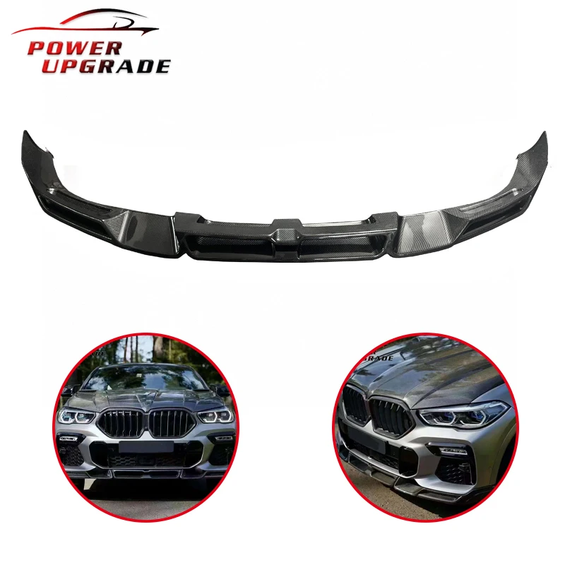 

Carbon Fiber Front Lip Front bumper For BMW X6 G06 LD style Body Kit Retrofit accessories