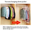 Hanging Vacuum Storage Bags Space Saver Bags, Clear Vacuum Sealer Bags for Clothing, Suits Jackets, Closet Organizers Storage 4