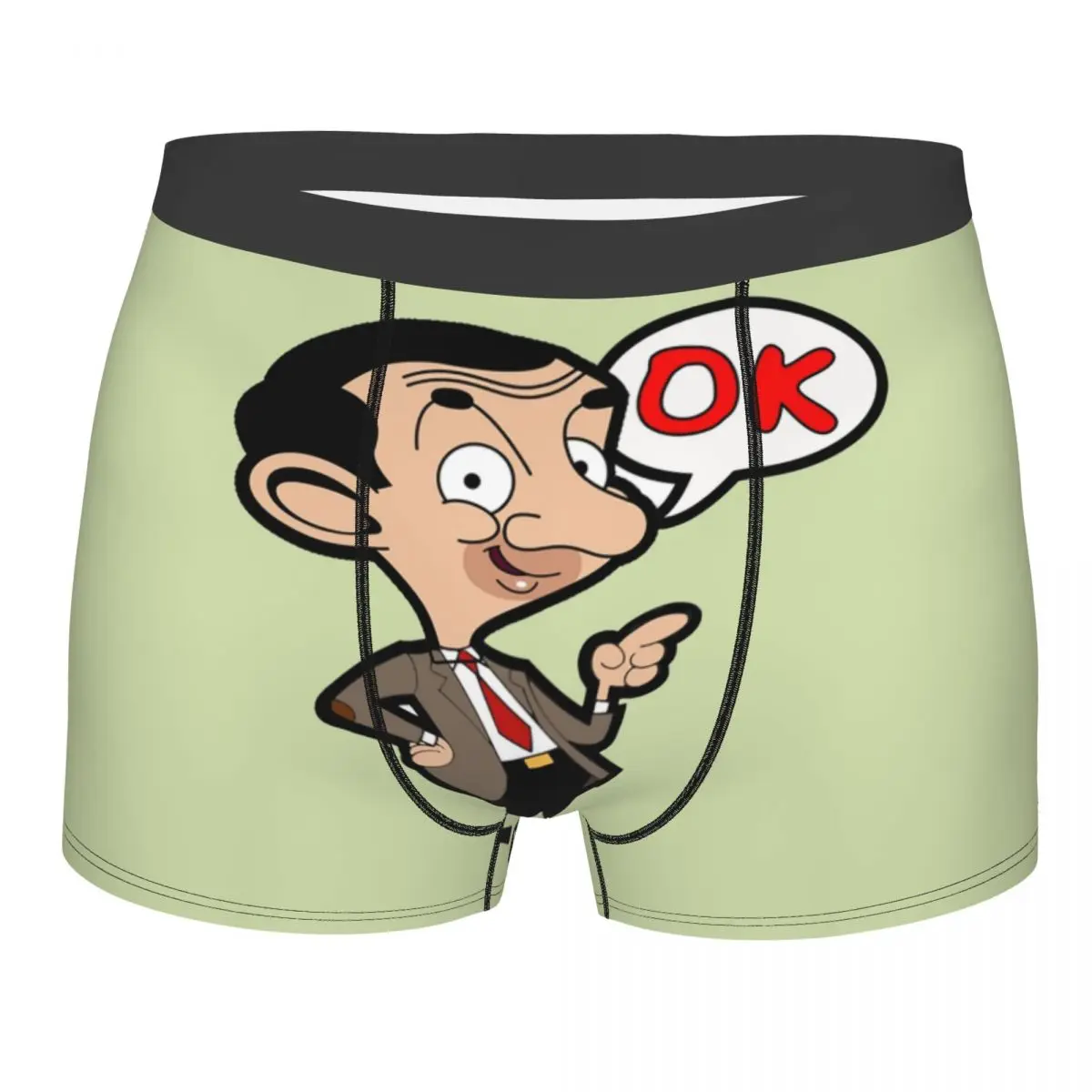 Custom Mr Bean Underwear Men Breathbale British Comedy Tv Movies Boxer