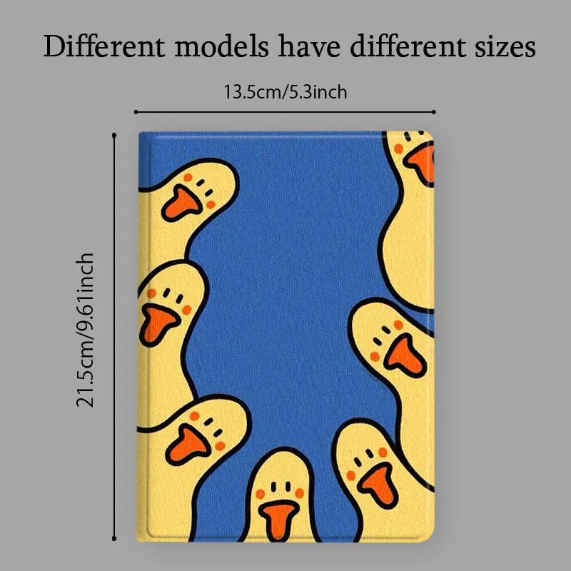 Cartoon Yellow Duck Soft Tablet Case