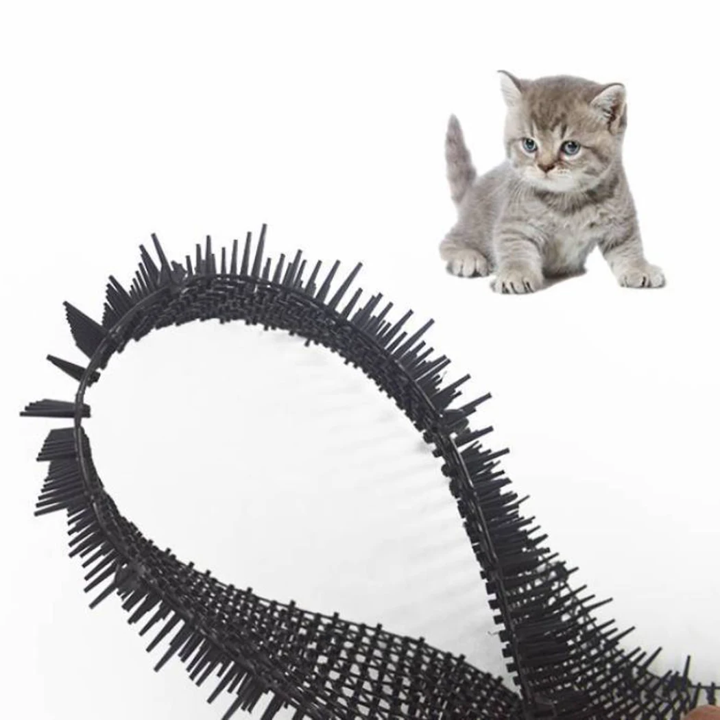 Description Picture 4 of itemGarden Cat Scat Mats Anti Cat Mat Prickle Strips Net Network Spikes Prevent Cat Dog Digging Climbing Trees Cat Skewer Mesh Fence