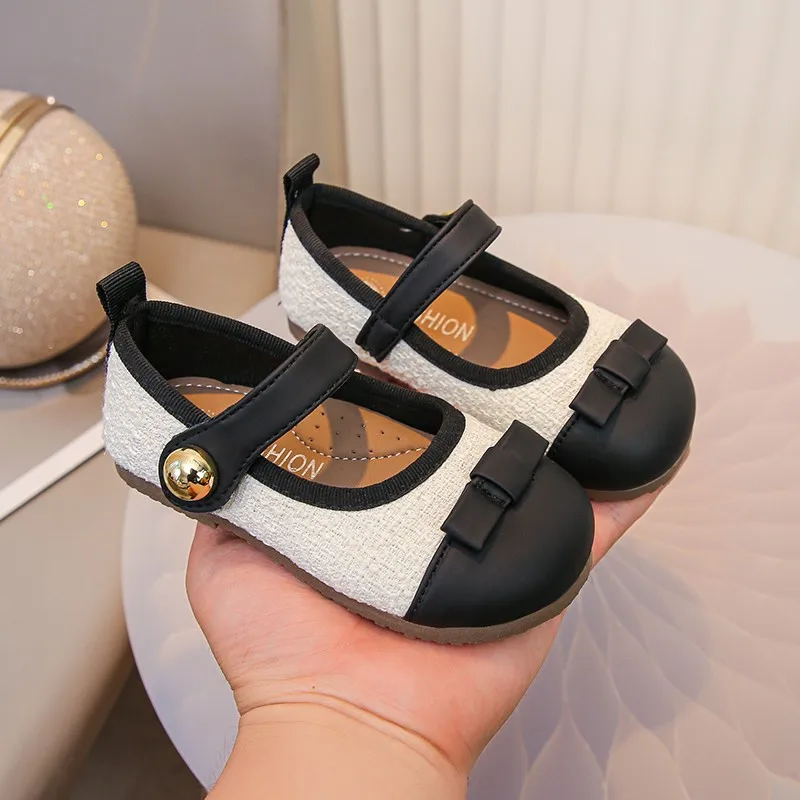 Girls Ballet Flats Soft Sole Korean Style Princess Party Shoes