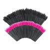 Wholesale 200 PCS Disposable Eyelash brush Mascara Wands Spoolies for Eye Lash Extension, Eyebrow and Makeup (Black&Rose red) 1