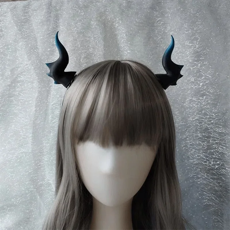 Fermagli Per Capelli Con Corna Da Diavolo Gotico – Copricapo 3D Per Cosplay, Halloween E Feste, Regolabili Uomo/Donna