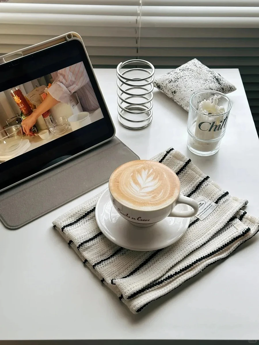 Black White Striped Tablecloth 2