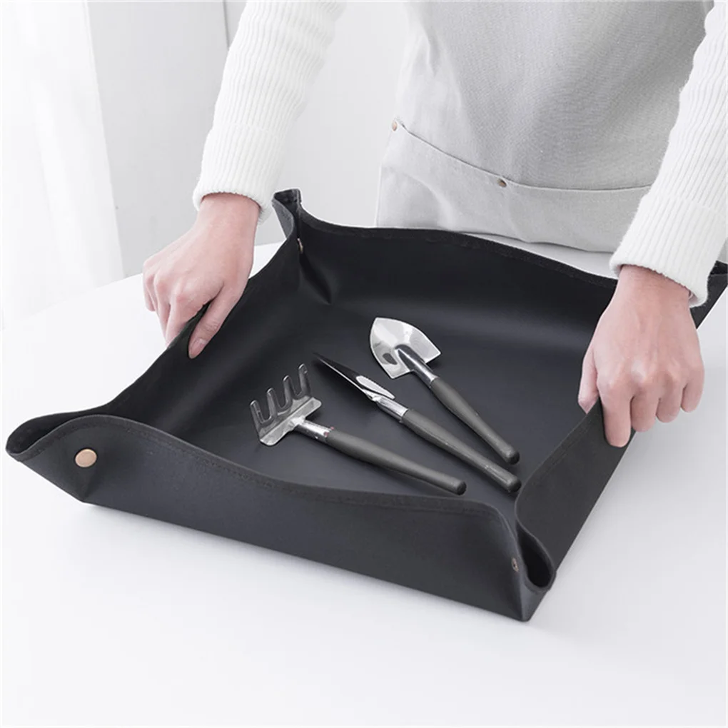 Waterproof Plant Repotting Mat, Indoor Operating Transplanting Pad, Pot Change Tarp, Gardener Crafts Accessories 50x50cm