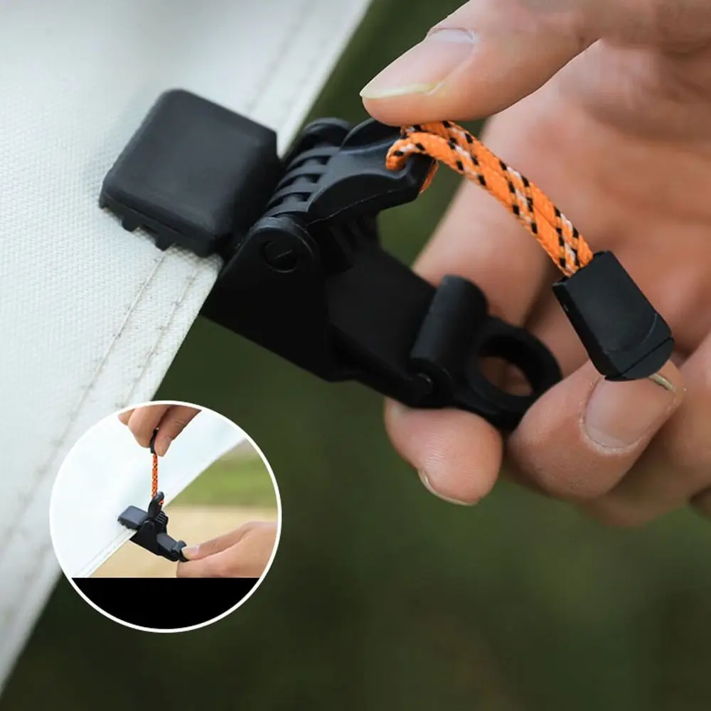 Awning Clamp Windproof Outdoor Tool Alligator Tent Clip Fixed Plastic Clip Tent Alligator Crocodilian Tabernacle Clamp tent clips