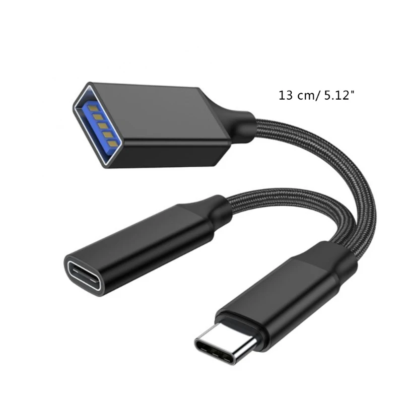 2 In 1 OTG Type-C 어댑터 케이블과 USB(PD10W 충전 전화기 포함) OTG 변환기