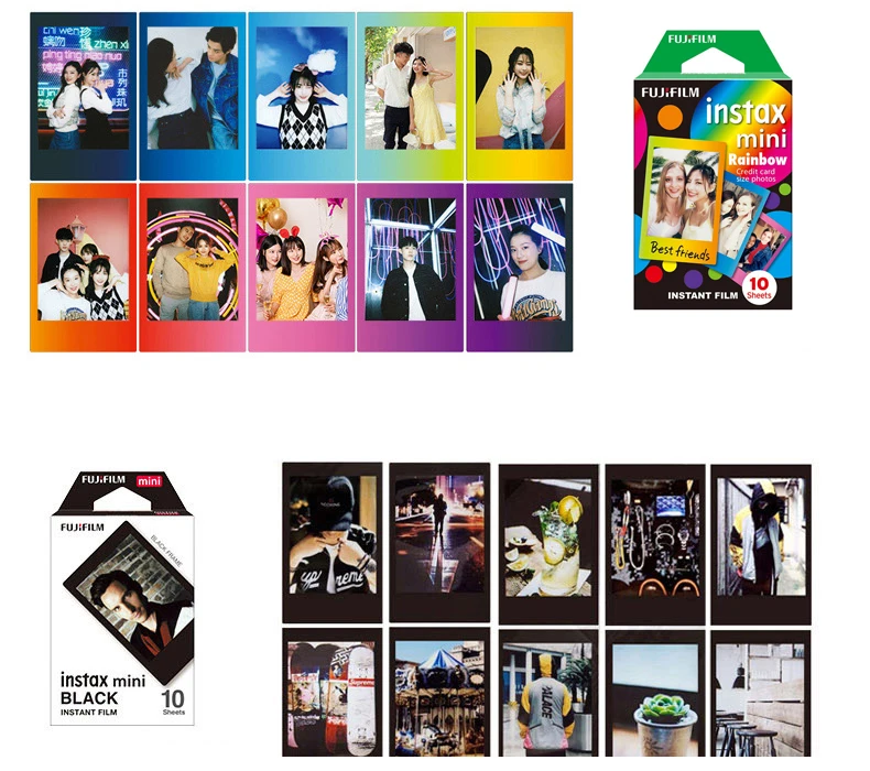 10-50 Sheets Fuji Fujifilm instax mini 12 Films 3 Inch Film for Instant Camera mini 11 8 9 7s 25 50s 90 Original Photo Paper