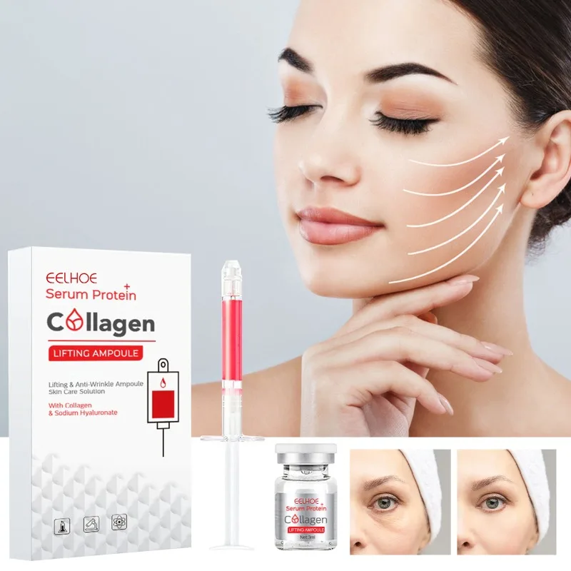Collagen Serum Collagen lifting ampoule whitening moisturize dilute fine lines remove wrinkle Anti Aging facial brighten skin Shrink Pore Serum