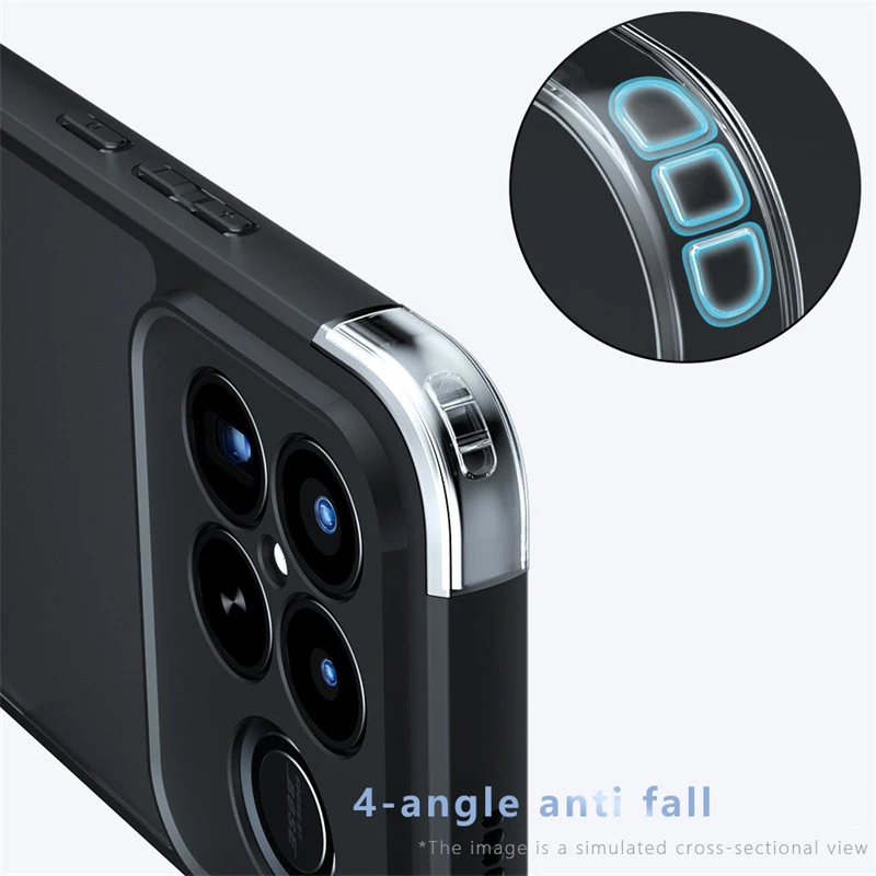 Durable Matte Bumper Protective Phone Case with Soft TPU Frame