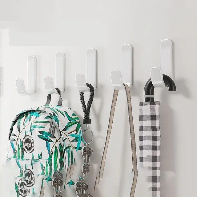 Multi-Purpose Wall Organizer Hook หลังประตูแขวนเสื้อผ้า Hook ห้องน้ํา Robe ผ้าเช็ดตัวผู้ถือแร็คฮาร์ดแวร์ห้องครัวชั้นวาง Hook 4 Multi-Purpose Wall Organizer Hook หลังประตูแขวนเสื้อผ้า Hook ห้องน้ํา Robe ผ้าเช็ดตัวผู้ถือแร็คฮาร์ดแวร์ห้องครัวชั้นวาง Hook 4
