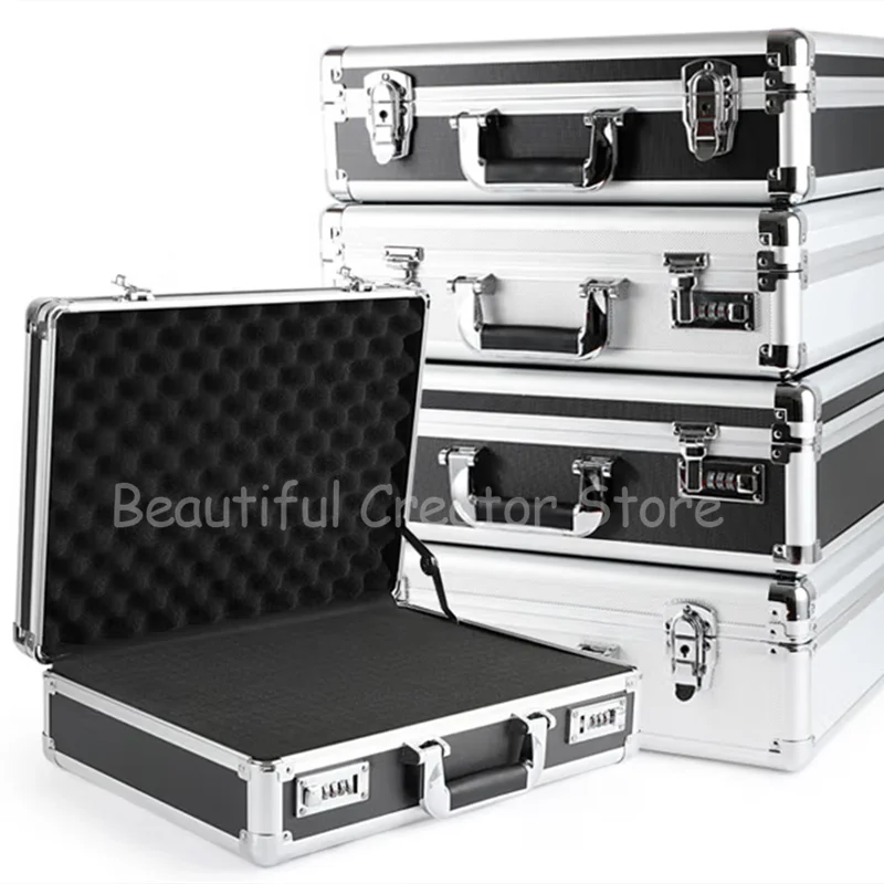 

Aluminum Password Tool box Suitcase Portable Instrument Tool box Storage Case Waterproof Hard Case Shockproof Briefcase For Tool